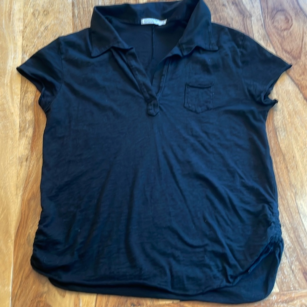 Supima Slub Jersey Polo Top